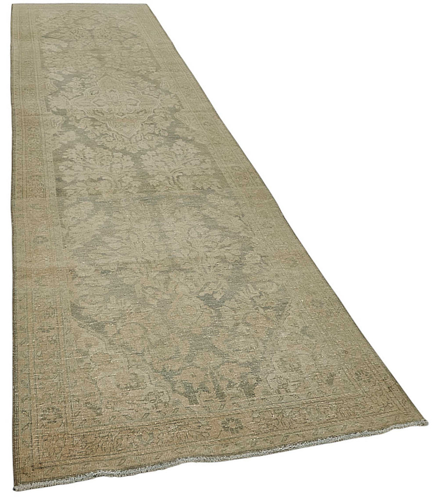 Persian Antique Rug 1.06 x 4.15 - Beige - SamaRugs