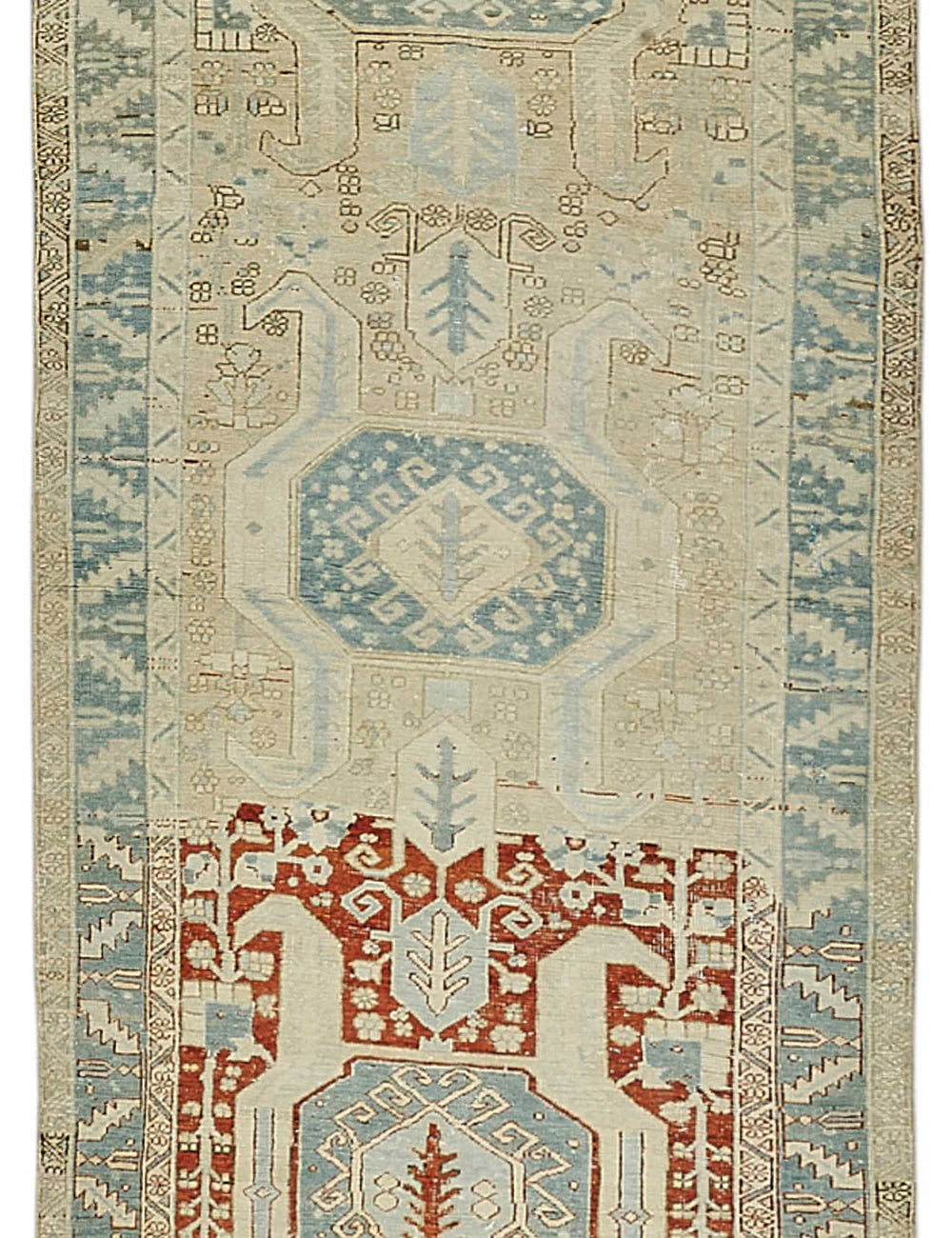 Persian Antique Rug 1.22 x 4.46 - Beige
