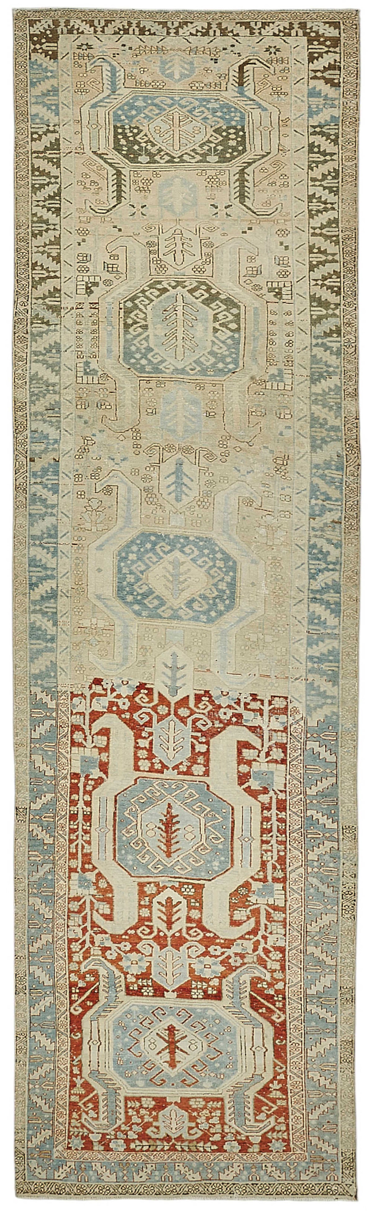 Persian Antique Rug 1.22 x 4.46 - Beige