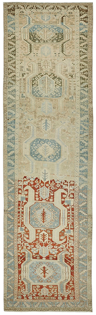 Persian Antique Rug 1.22 x 4.46 - Beige - SamaRugs