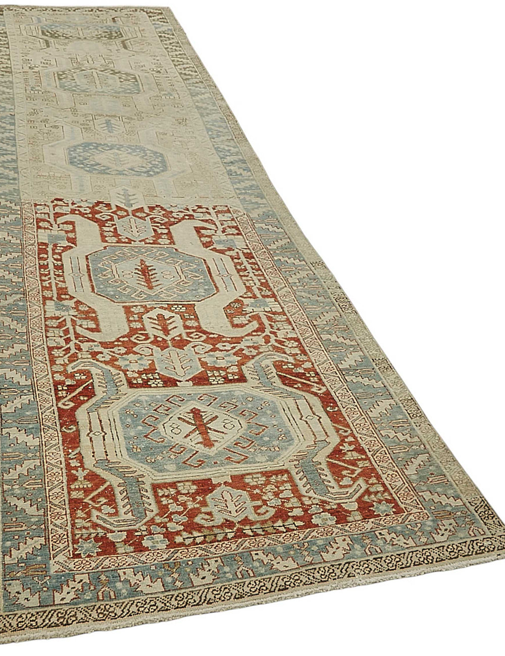 Persian Antique Rug 1.22 x 4.46 - Beige