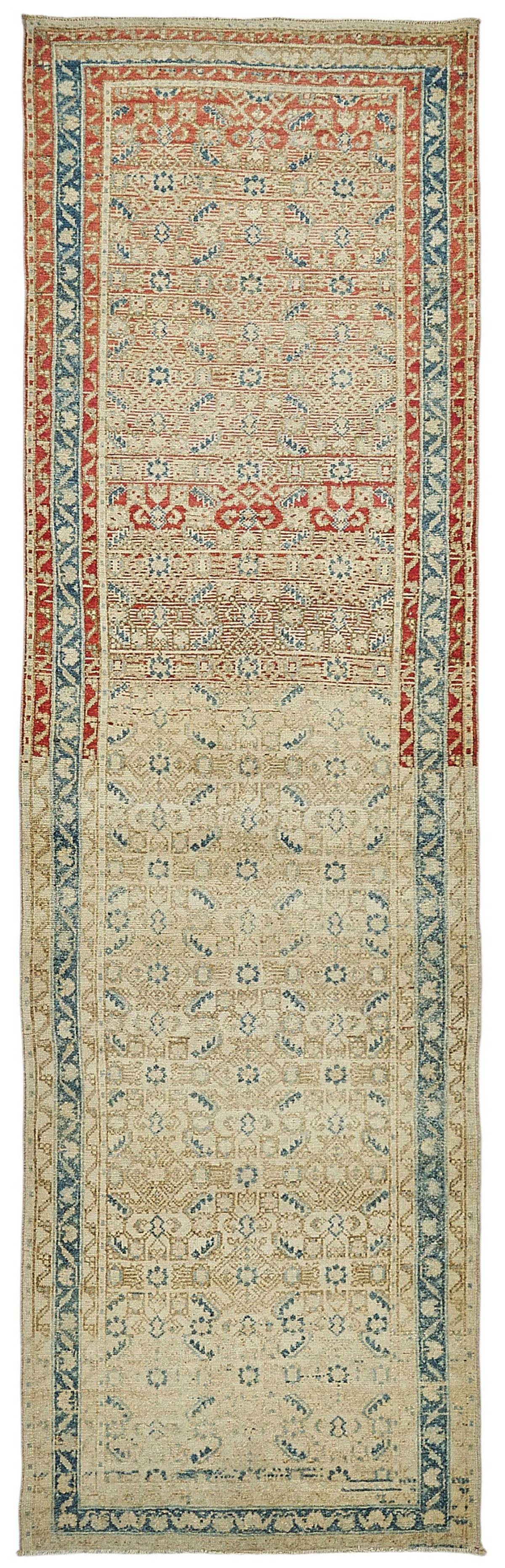 Persian Antique Rug 0.86 x 3.05 - Beige