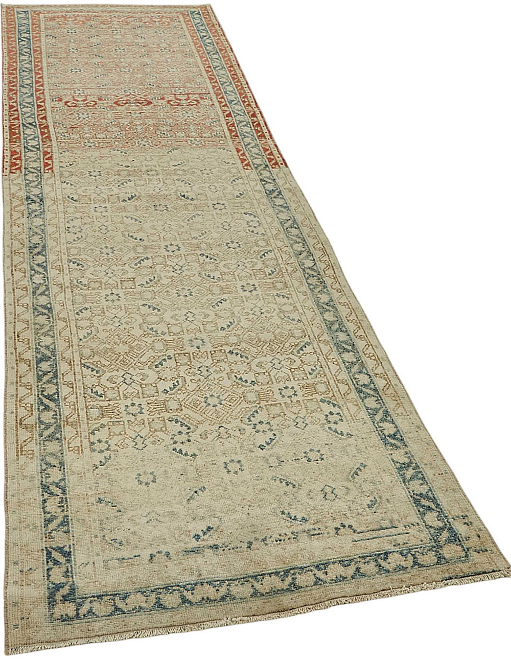 Persian Antique Rug 0.86 x 3.05 - Beige