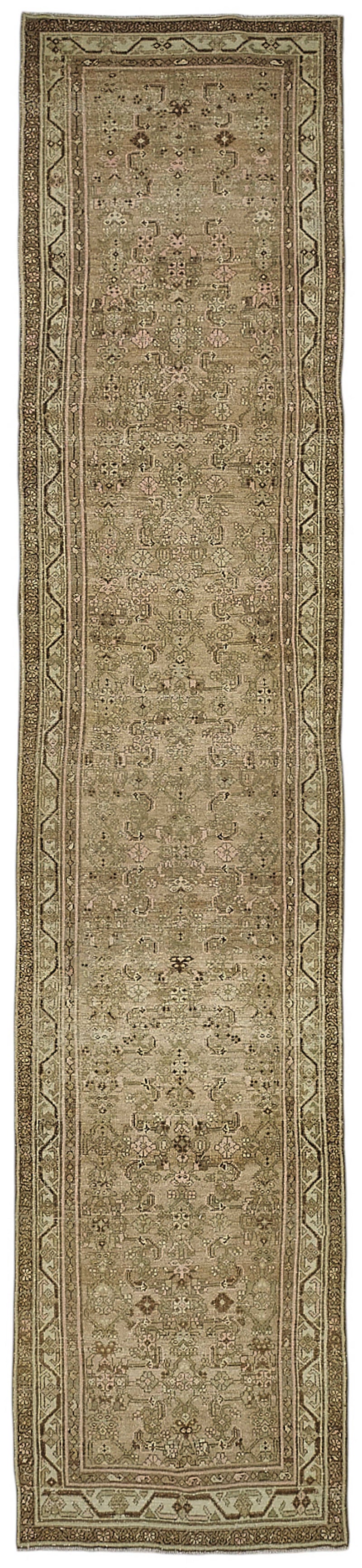 Persian Antique Rug 1.03 x 4.90 - Beige - SamaRugs