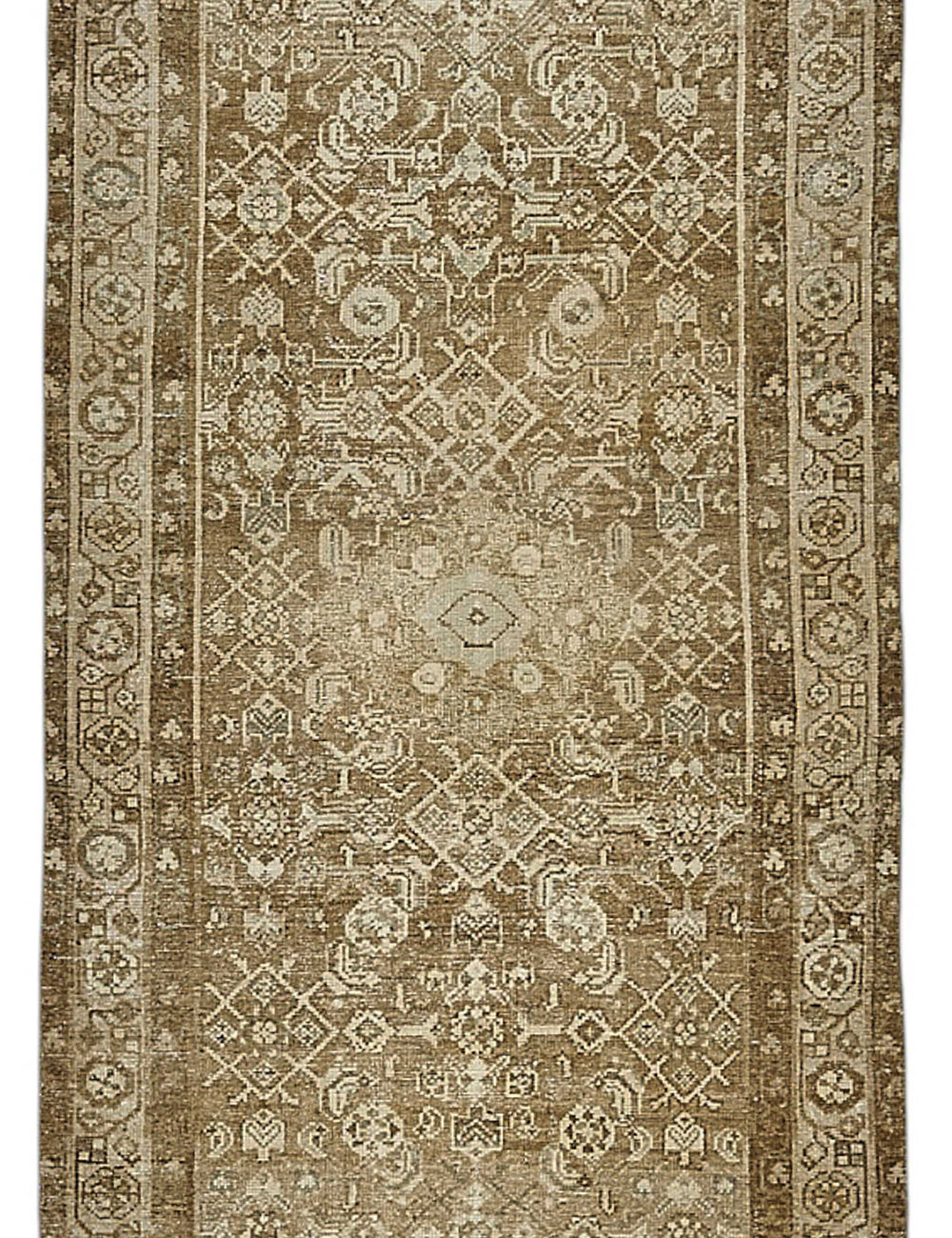 Persian Antique Rug 0.96 x 3.74 - Beige