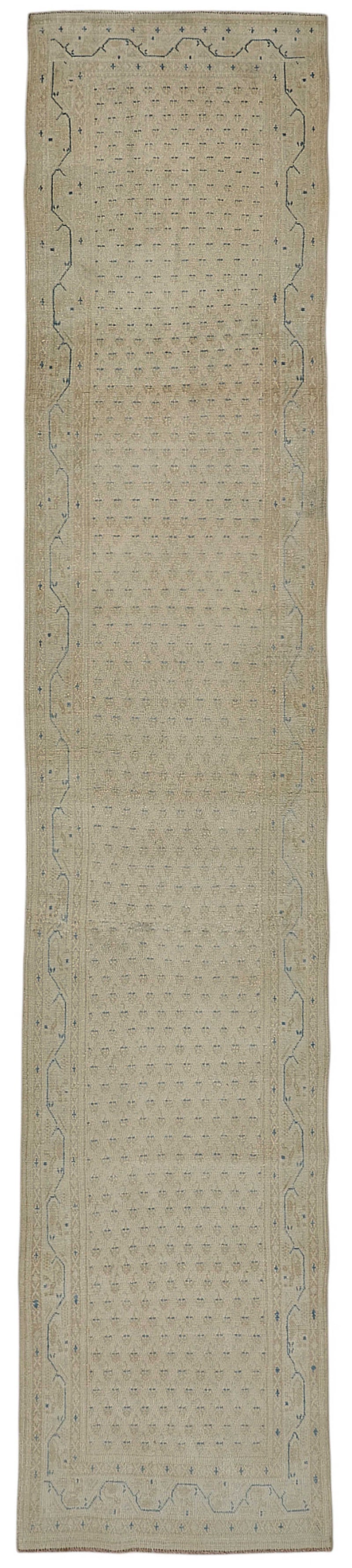 Persian Antique Rug 0.81 x 3.92 - Beige - SamaRugs