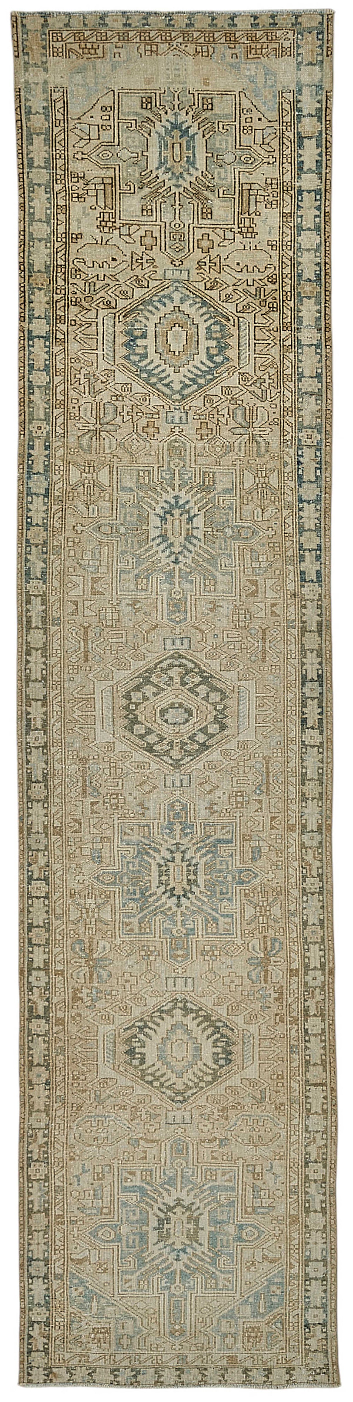 Persian Antique Rug 0.81 x 3.72 - Beige