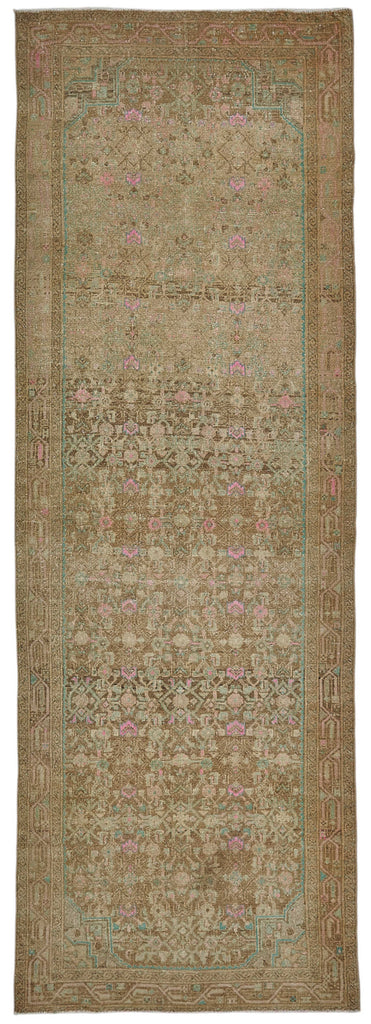 Persian Antique Rug 1.16 x 3.42 - Beige - SamaRugs
