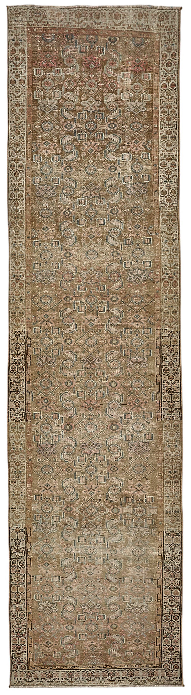 Persian Antique Rug 0.97 x 4.00 - Beige - SamaRugs