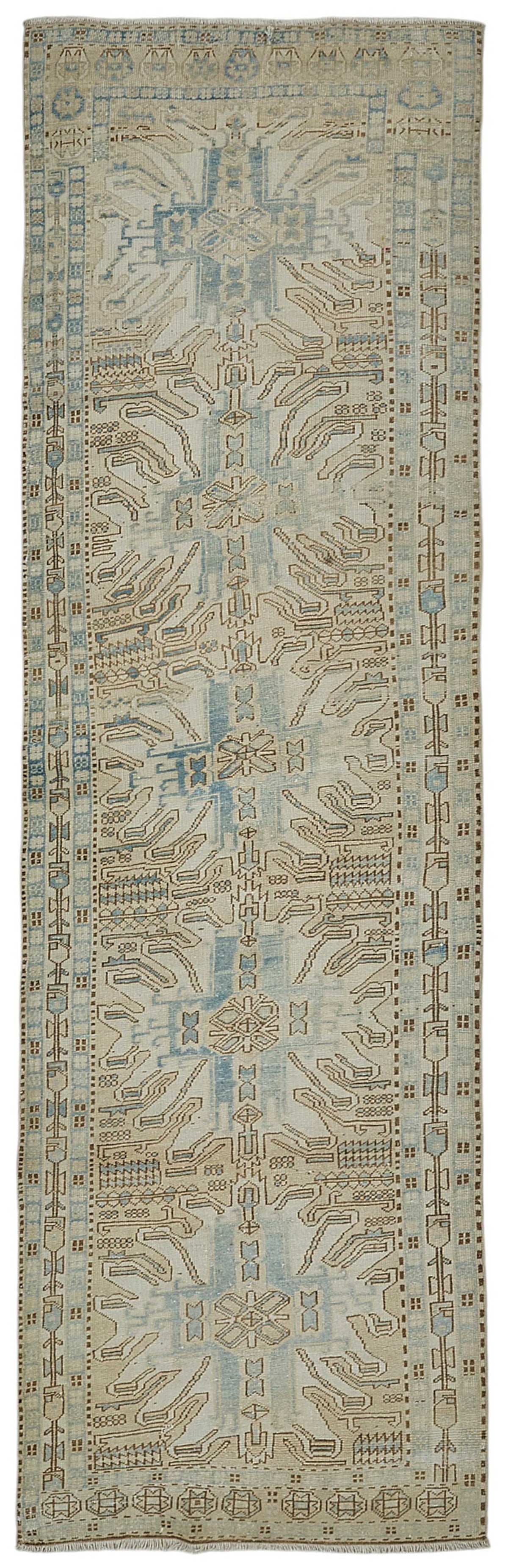 Persian Antique Rug 1.00 x 3.23 - Beige