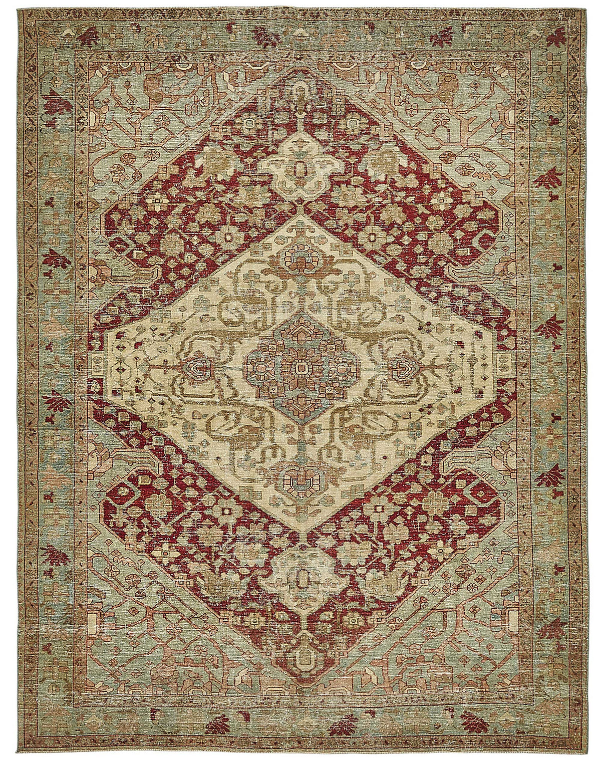 Persian Antique Rug 2.14 x 2.78 - Beige