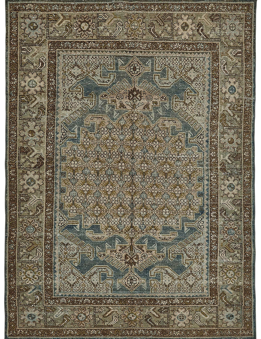 Persian Antique Rug 1.32 x 1.84 - Beige