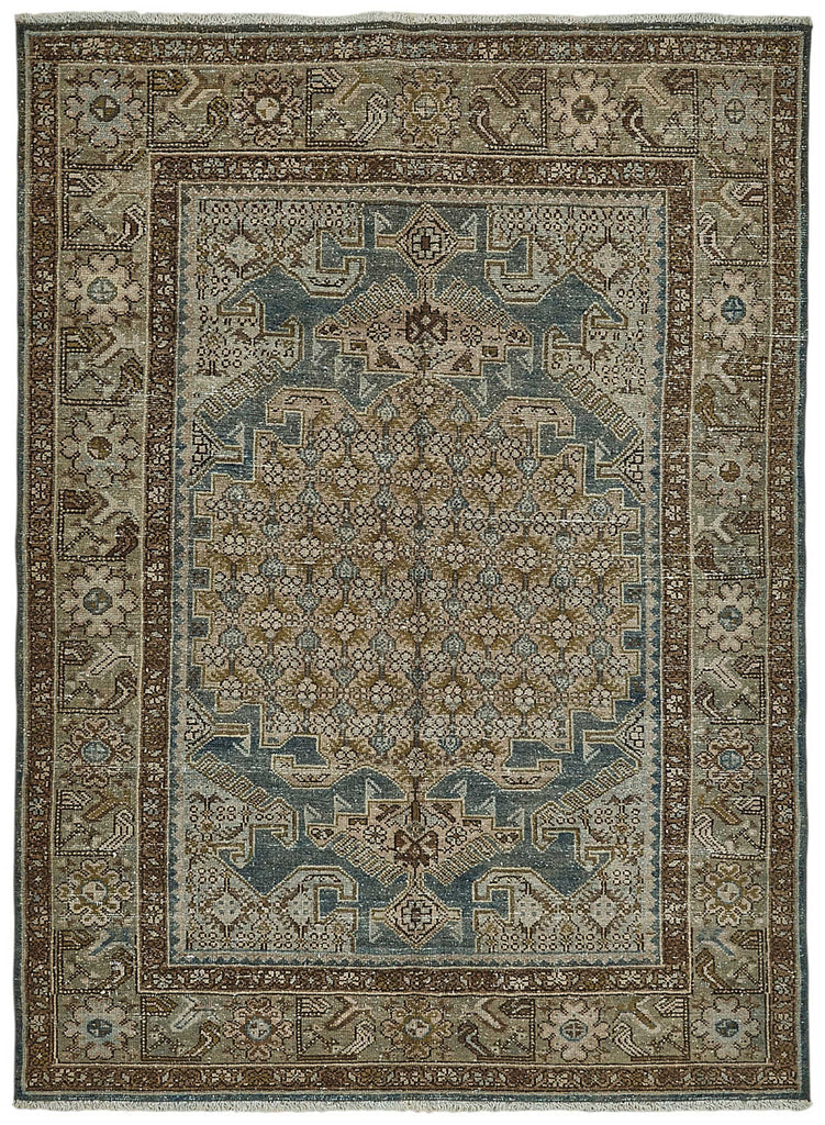 Persian Antique Rug 1.32 x 1.84 - Beige - SamaRugs