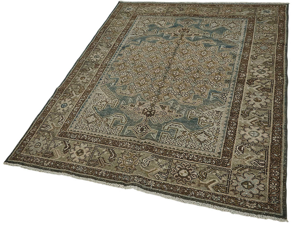 Persian Antique Rug 1.32 x 1.84 - Beige - SamaRugs