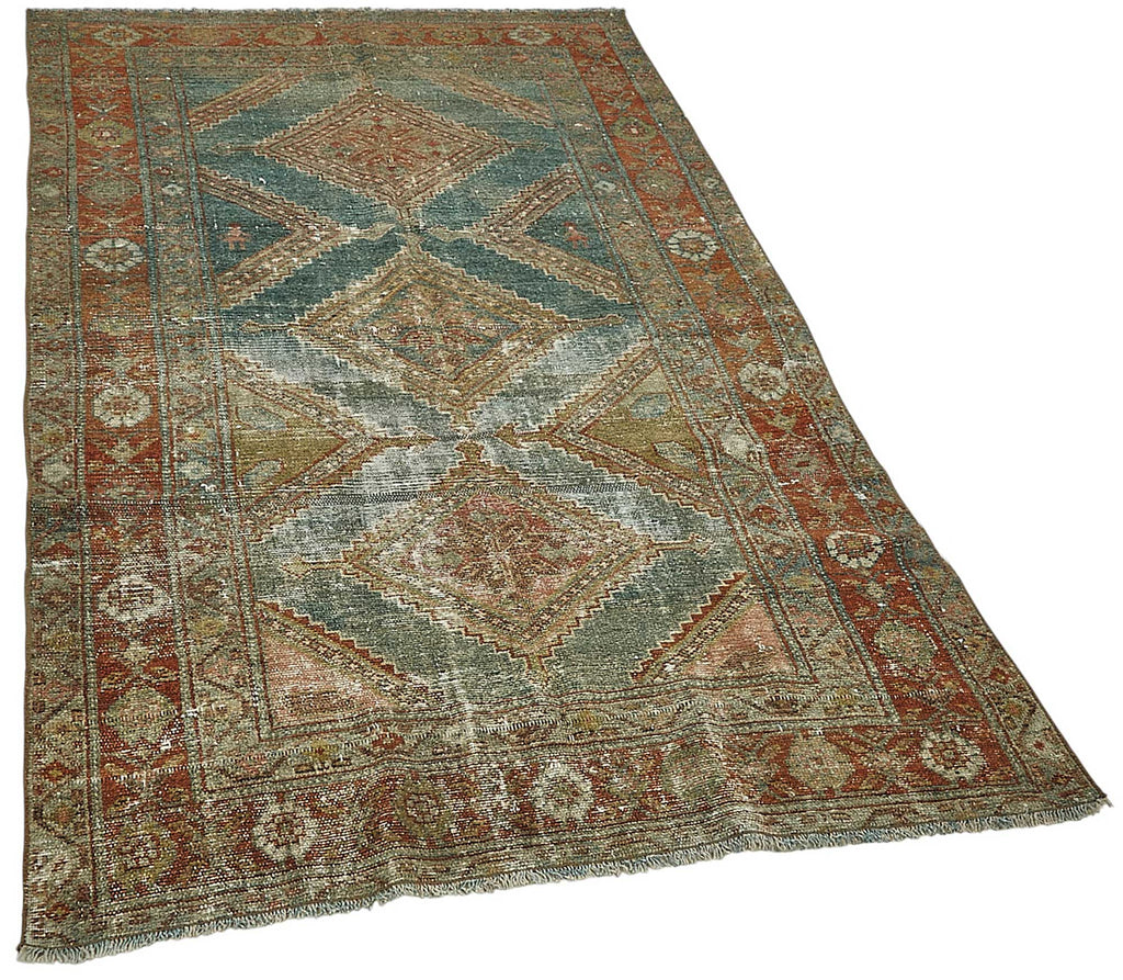 Persian Antique Rug 1.20 x 1.95 - Beige - SamaRugs