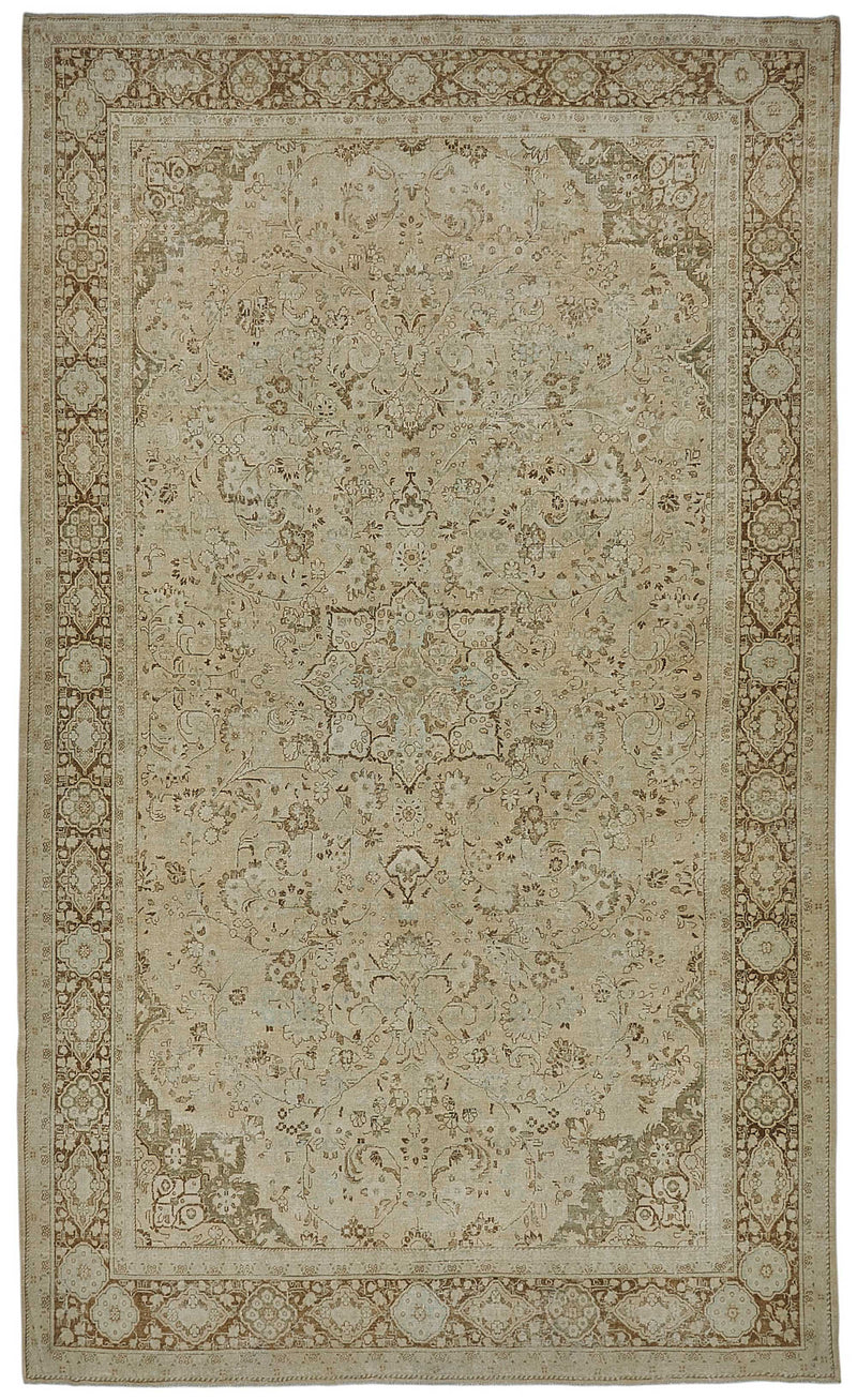 Persian Antique Rug 3.25 x 5.30 - Beige - SamaRugs