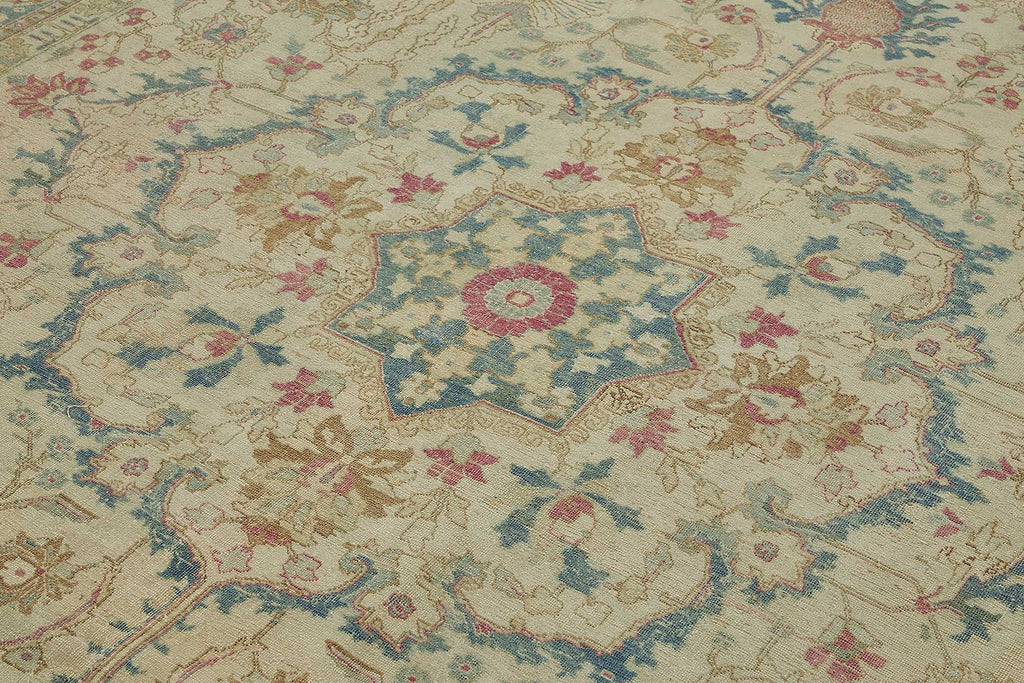 Persian Antique Rug 2.62 x 3.55 - Beige - SamaRugs