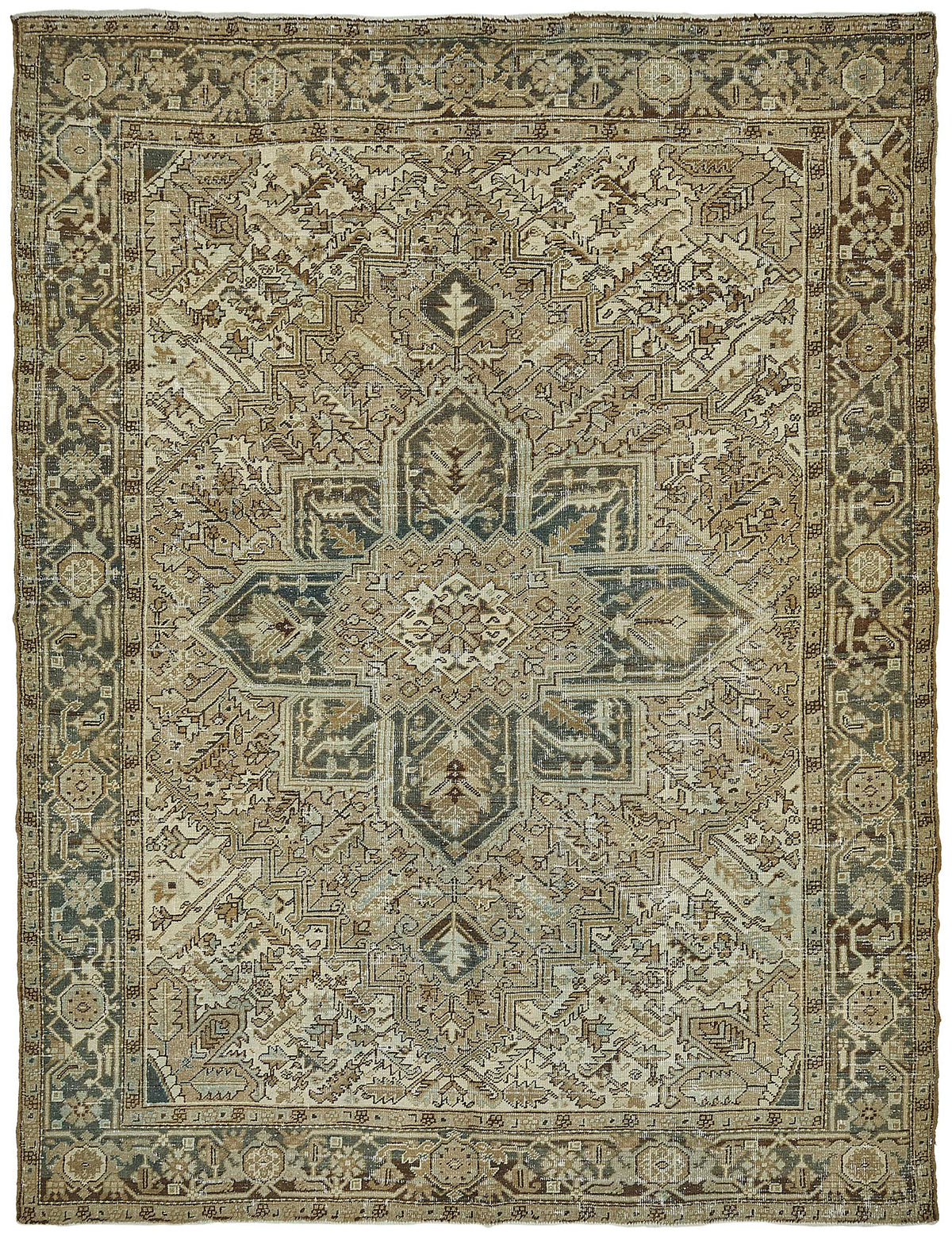 Persian Antique Rug 2.36 x 3.10 - Beige