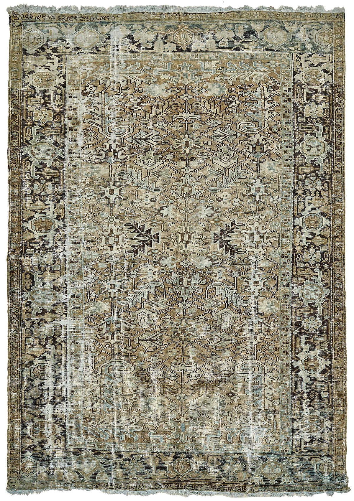 Persian Antique Rug 2.18 x 3.10 - Beige