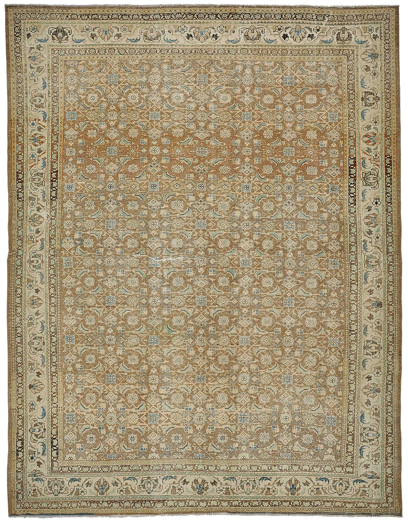 Persian Antique Rug 2.92 x 3.80 - Beige - SamaRugs