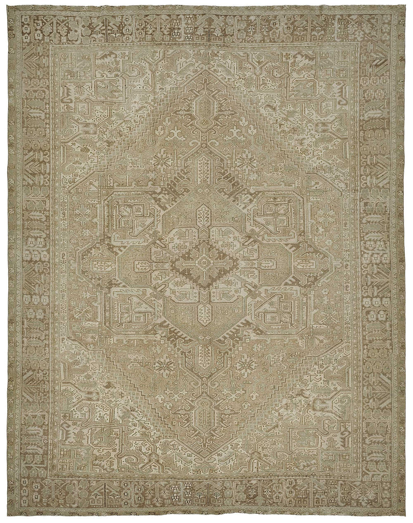 Persian Antique Rug 3.02 x 3.98 - Beige - SamaRugs
