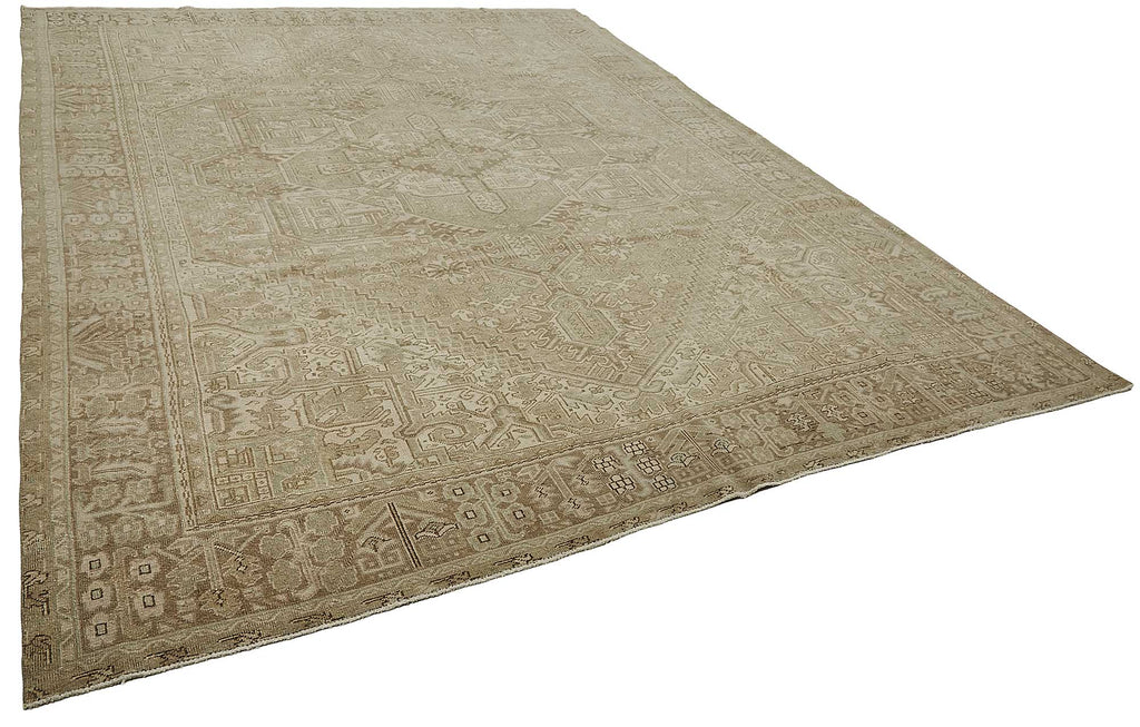 Persian Antique Rug 3.02 x 3.98 - Beige - SamaRugs