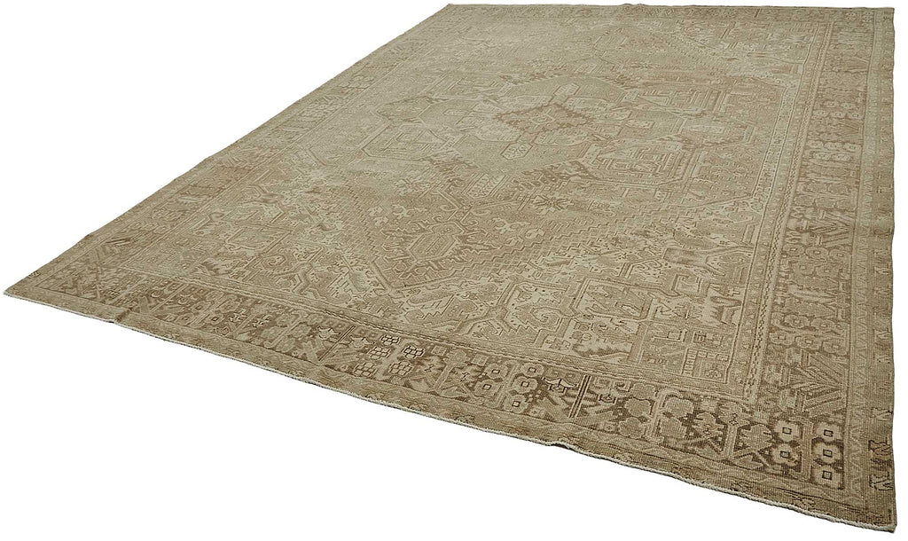 Persian Antique Rug 3.02 x 3.98 - Beige - SamaRugs