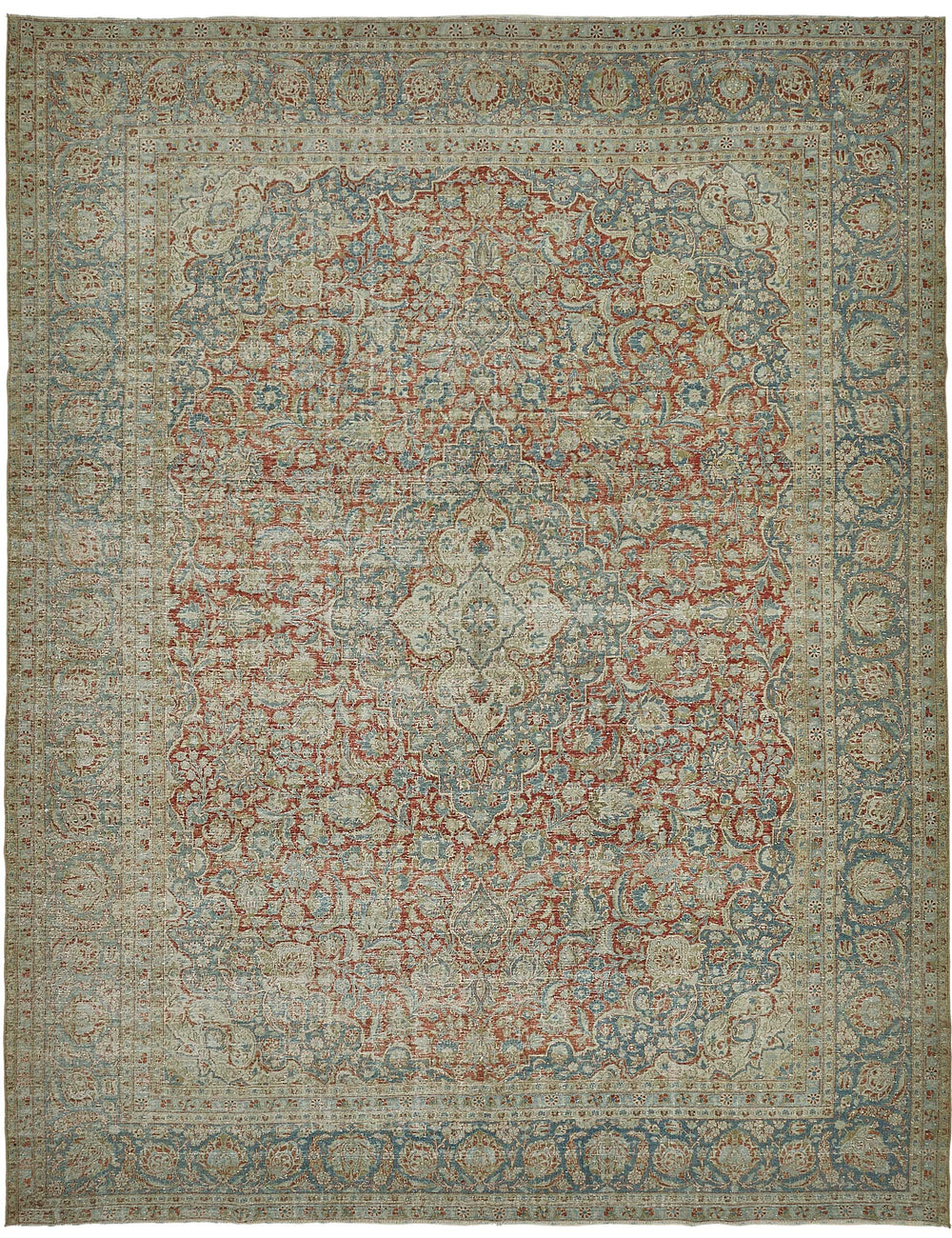 Persian Antique Rug 3.13 x 3.94 - Beige