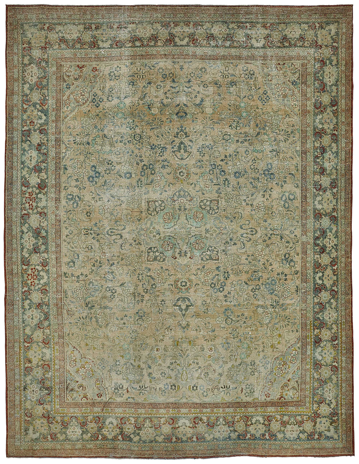 Persian Antique Rug 3.25 x 4.17 - Beige