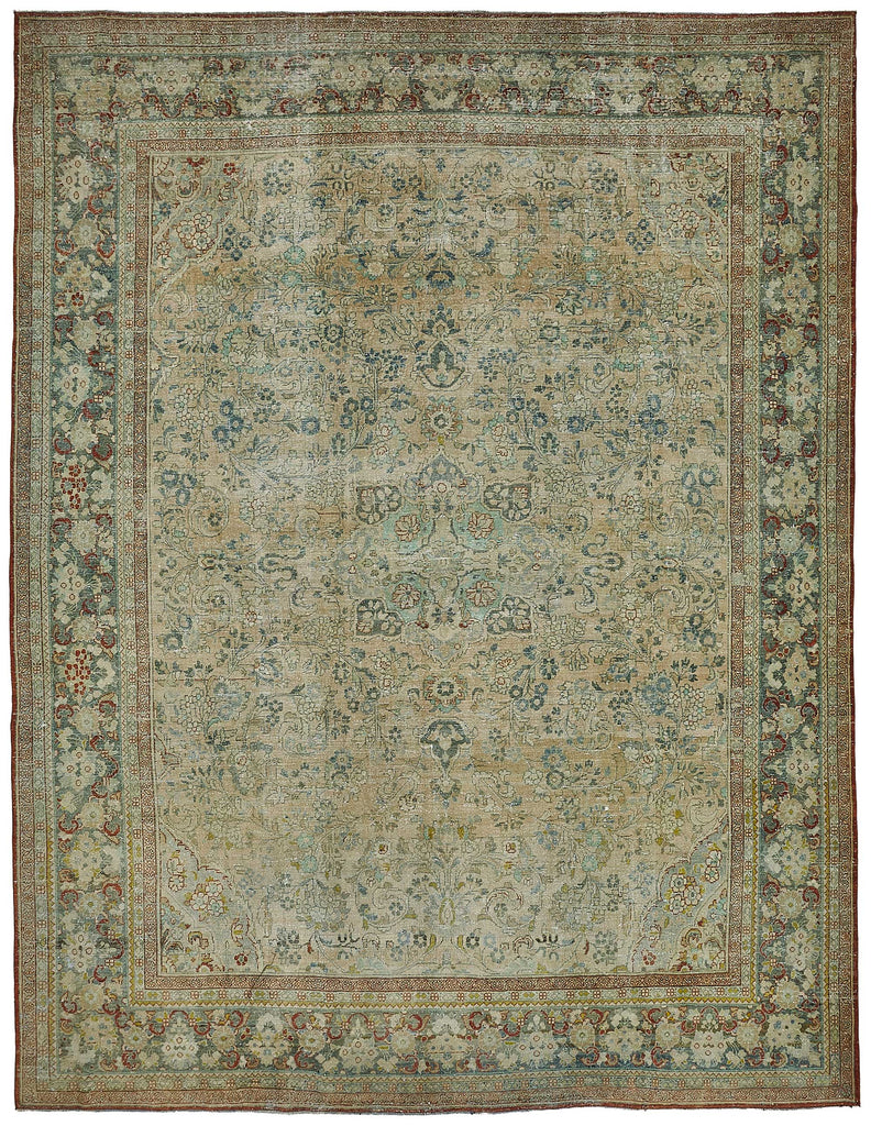 Persian Antique Rug 3.25 x 4.17 - Beige - SamaRugs