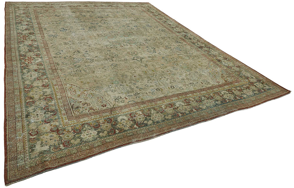Persian Antique Rug 3.25 x 4.17 - Beige - SamaRugs