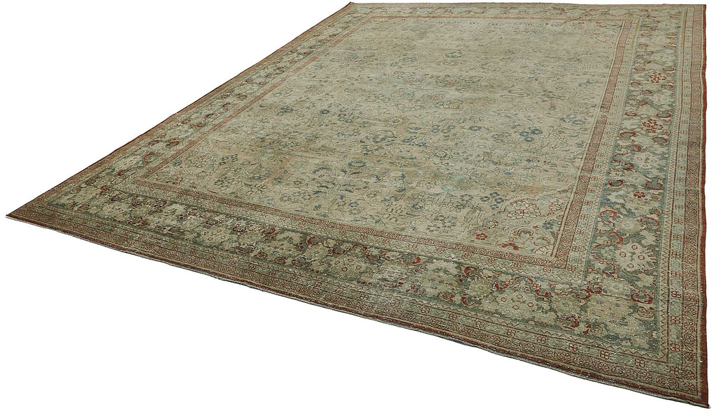 Persian Antique Rug 3.25 x 4.17 - Beige - SamaRugs