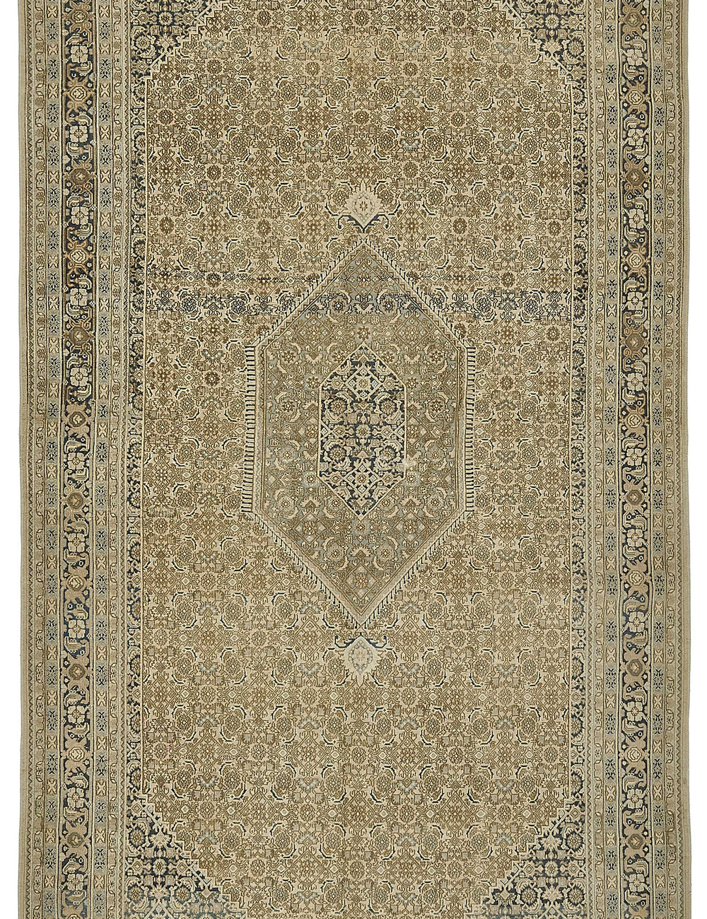 Persian Antique Rug 1.76 x 3.66 - Beige