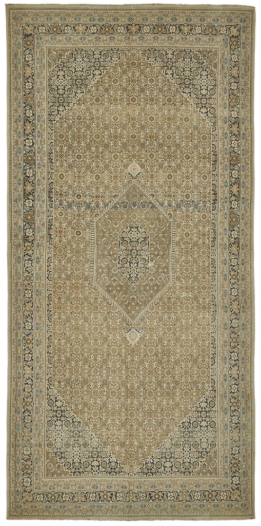 Persian Antique Rug 1.76 x 3.66 - Beige - SamaRugs