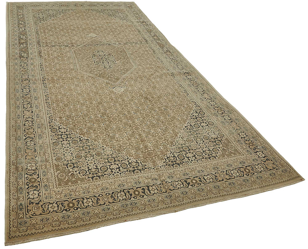 Persian Antique Rug 1.76 x 3.66 - Beige - SamaRugs