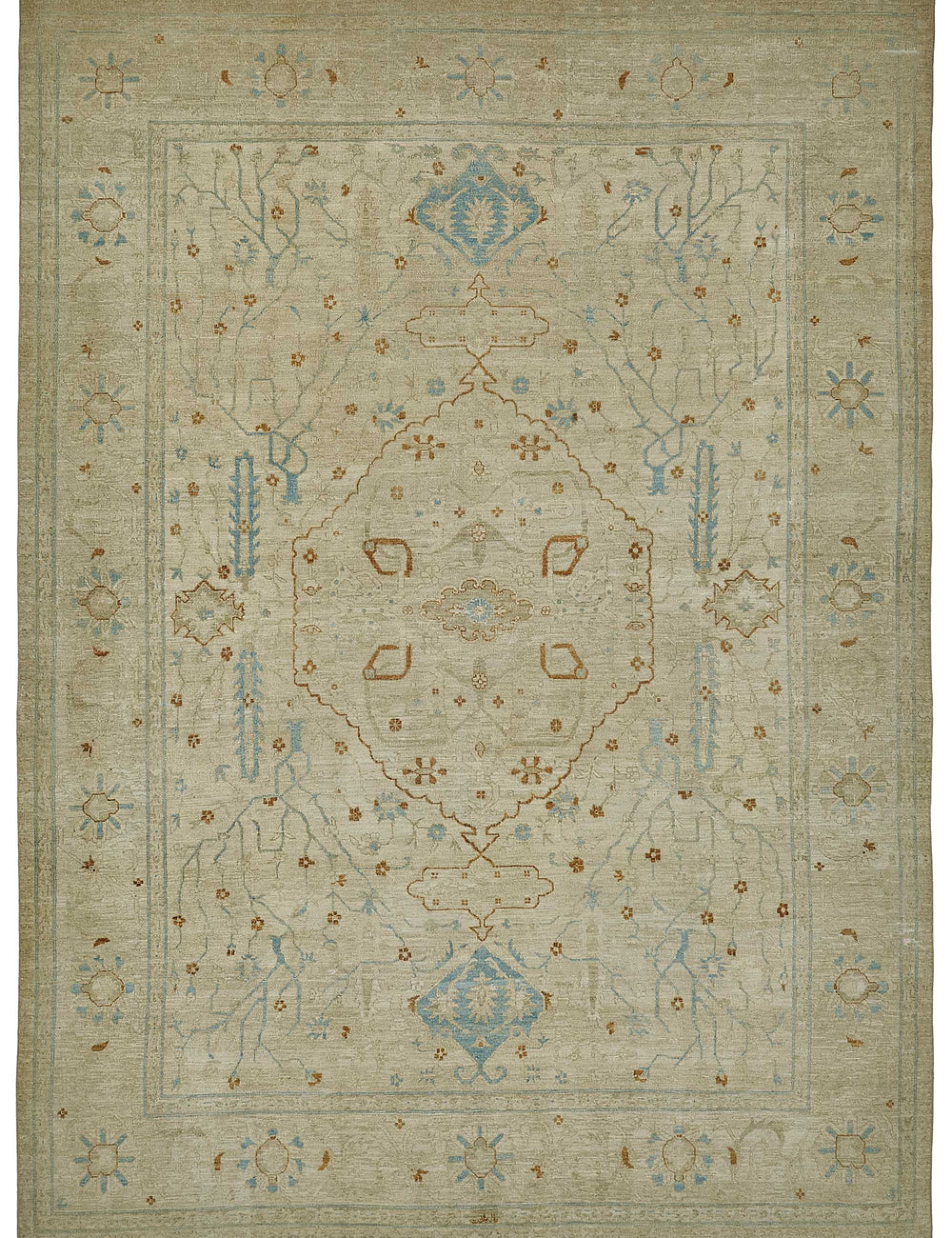 Persian Antique Rug 2.68 x 3.66 - Beige