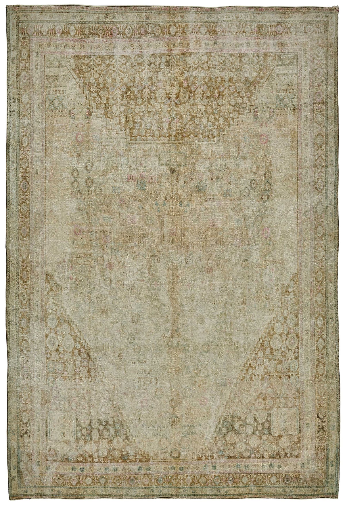 Persian Antique Rug 2.03 x 3.00 - Beige