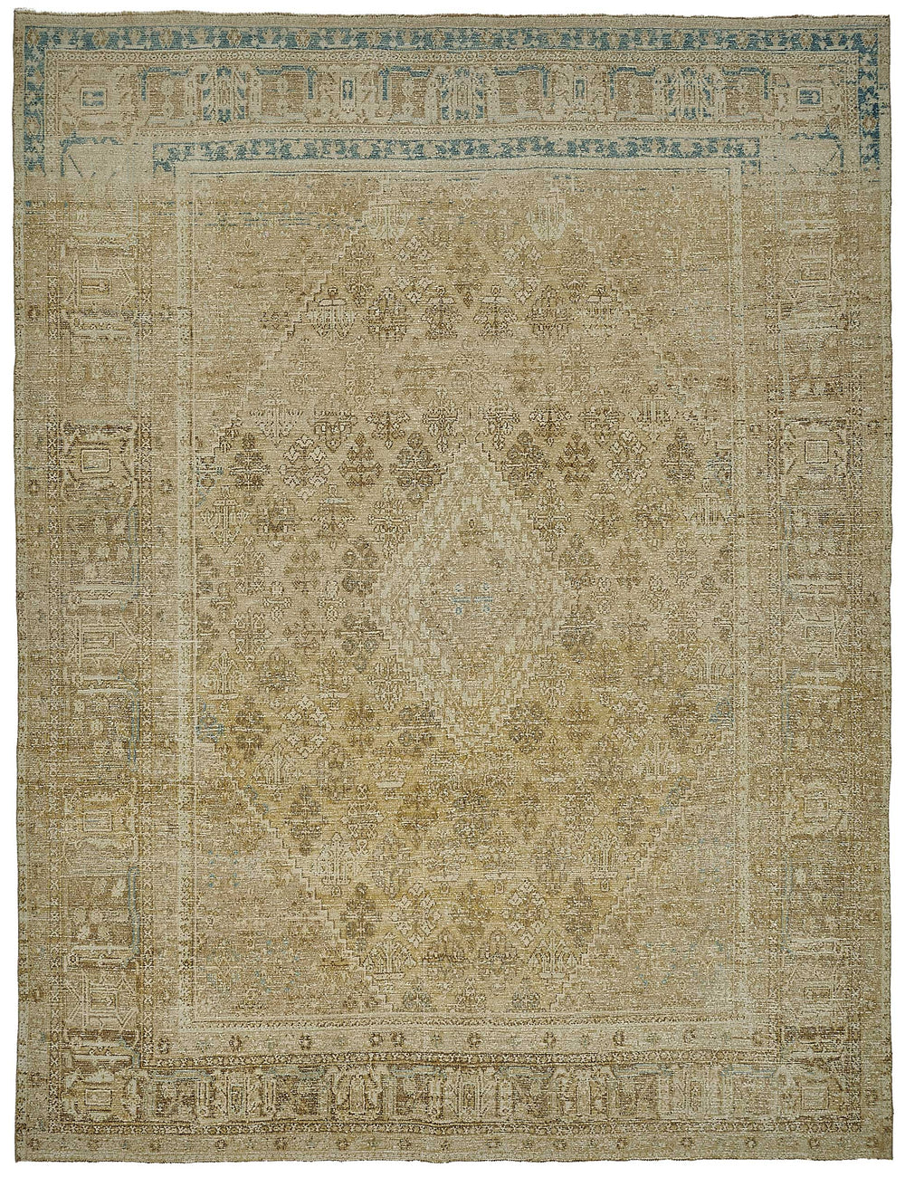 Persian Antique Rug 3.00 x 3.92 - Beige