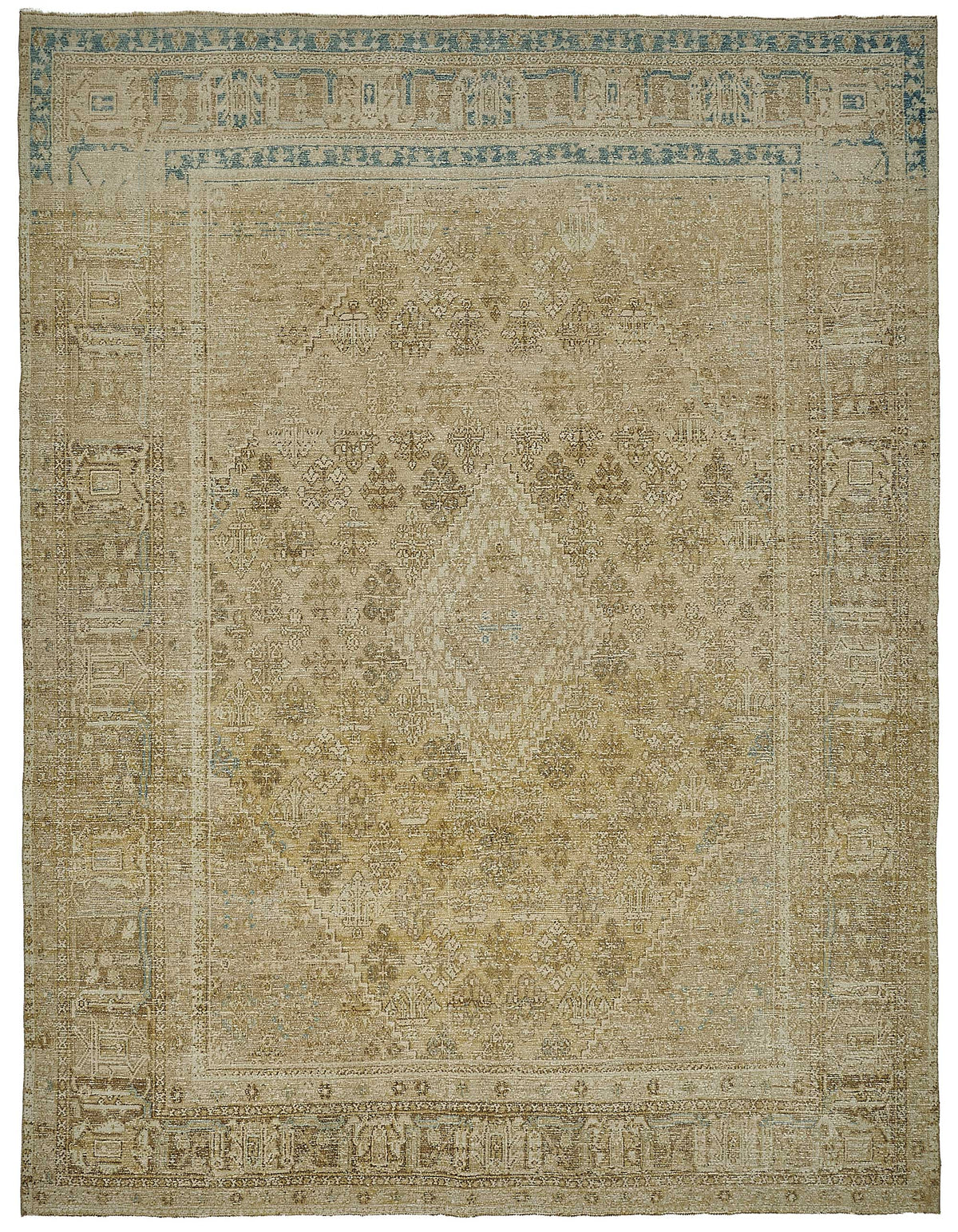 Persian Antique Rug 3.00 x 3.92 - Beige