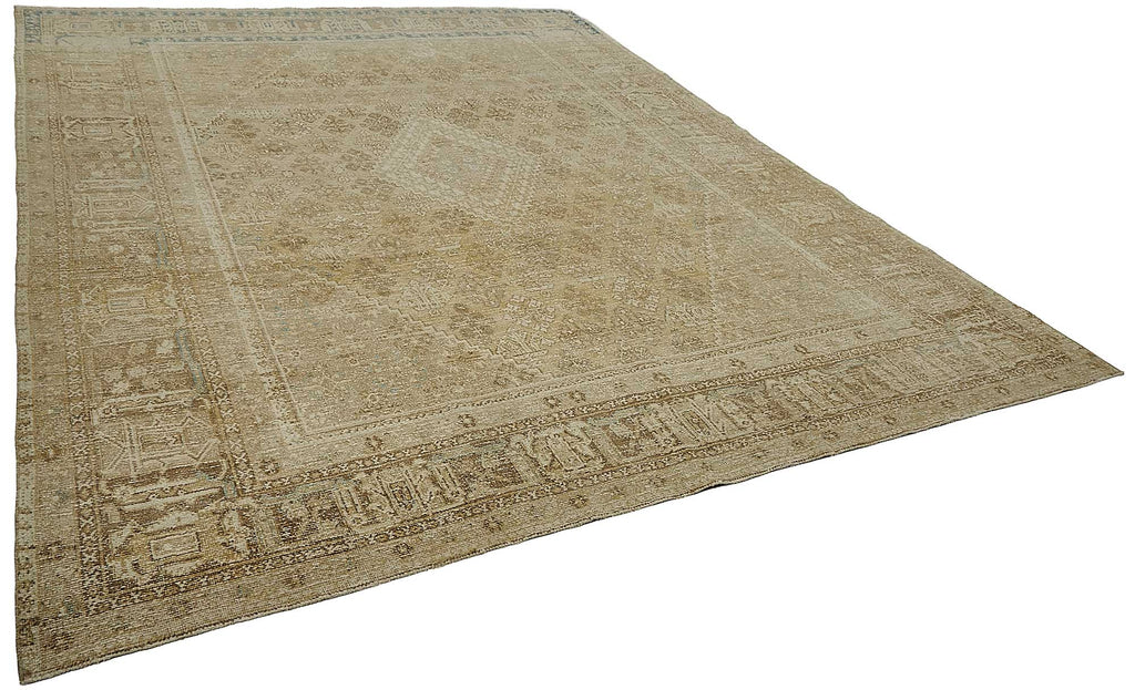 Persian Antique Rug 3.00 x 3.92 - Beige - SamaRugs