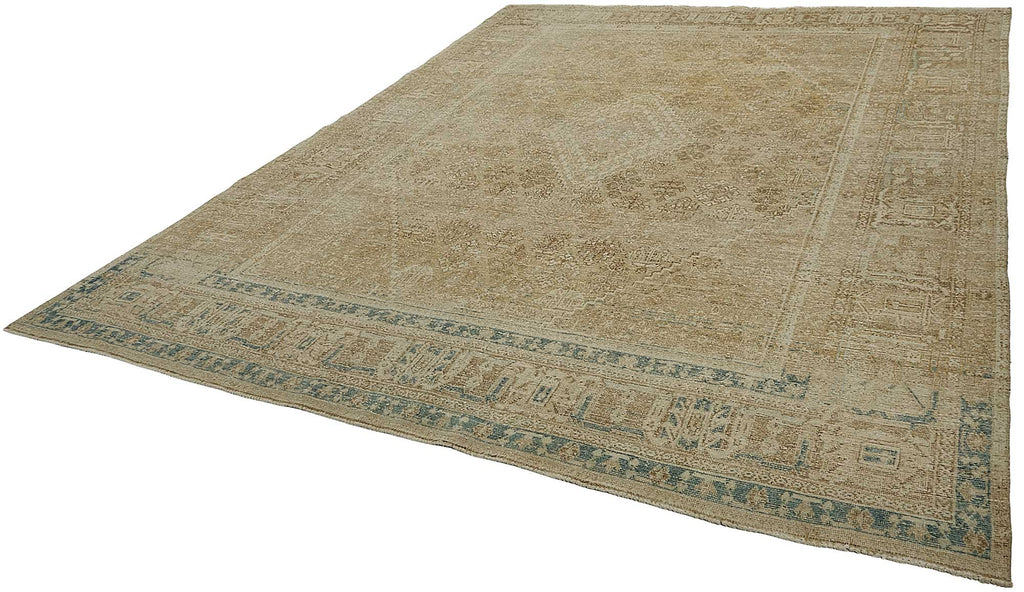 Persian Antique Rug 3.00 x 3.92 - Beige - SamaRugs
