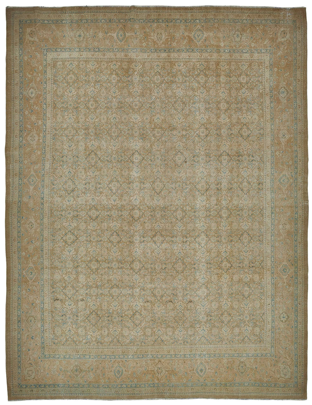 Persian Antique Rug 3.43 x 4.41 - Beige