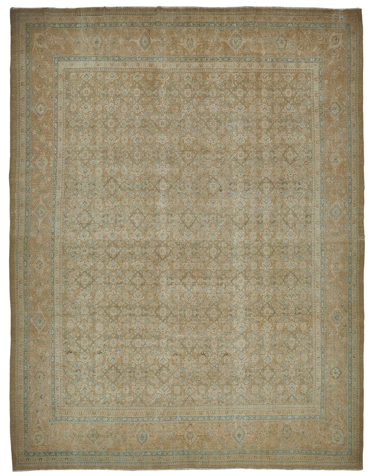 Persian Antique Rug 3.43 x 4.41 - Beige