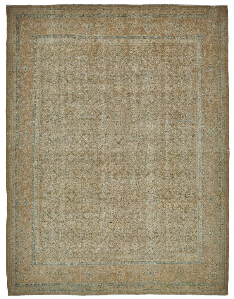Persian Antique Rug 3.43 x 4.41 - Beige - SamaRugs