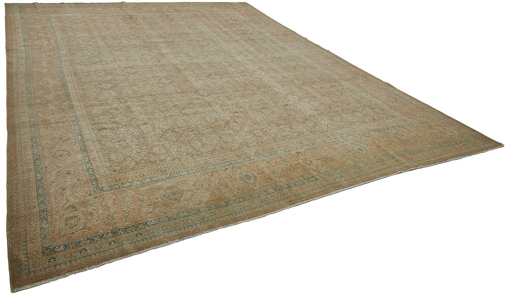 Persian Antique Rug 3.43 x 4.41 - Beige - SamaRugs