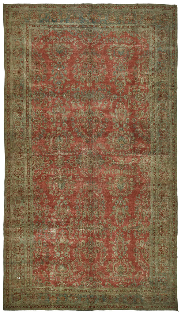 Persian Antique Rug 3.60 x 6.40 - Beige - SamaRugs