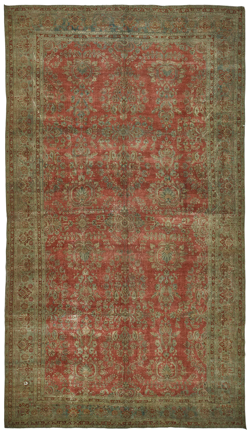 Persian Antique Rug 3.60 x 6.40 - Beige - SamaRugs