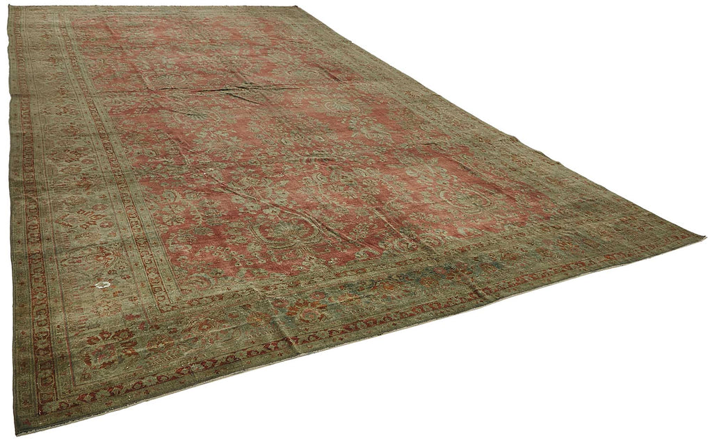 Persian Antique Rug 3.60 x 6.40 - Beige - SamaRugs