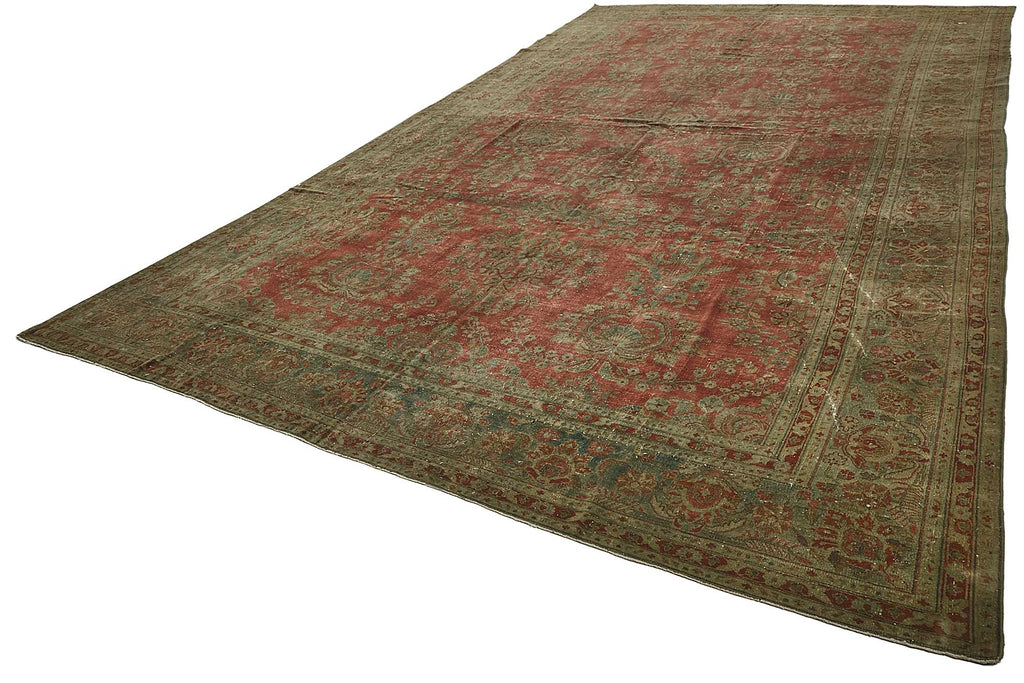 Persian Antique Rug 3.60 x 6.40 - Beige - SamaRugs