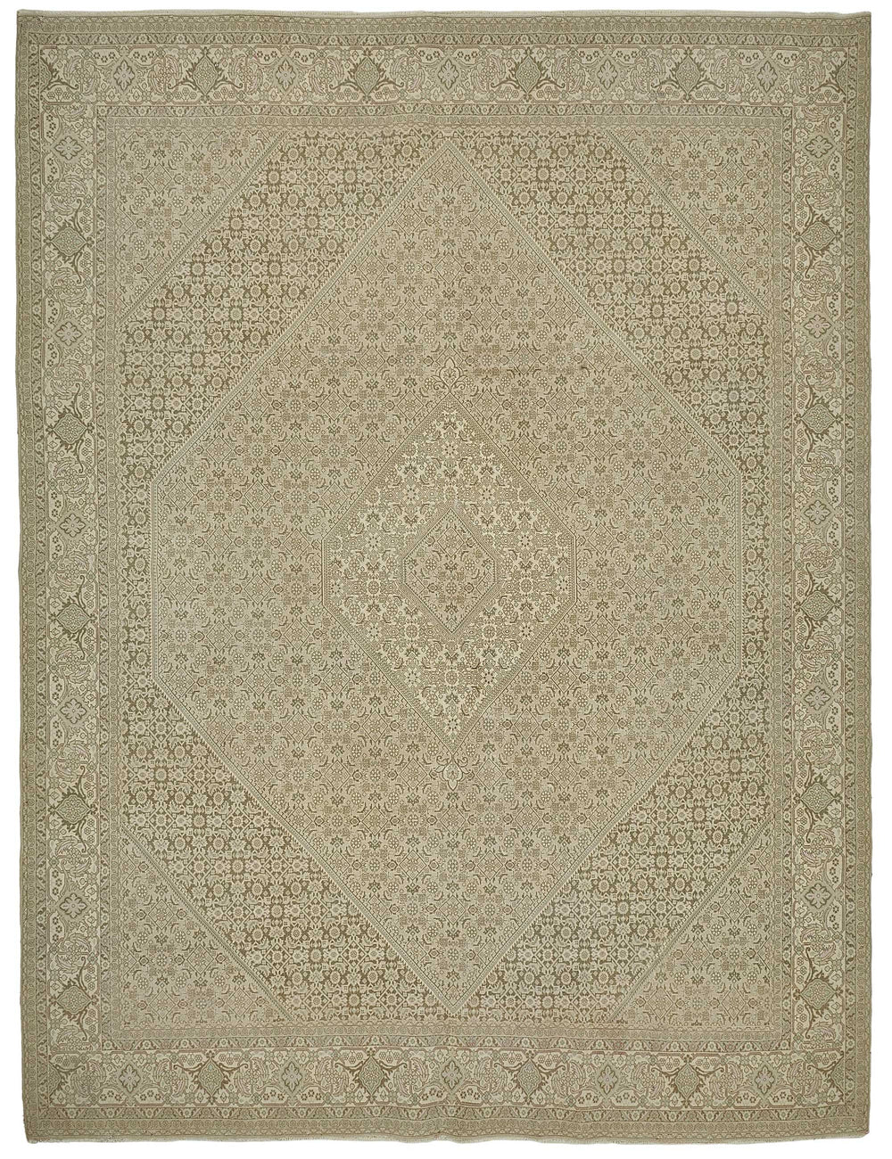 Persian Antique Rug 2.96 x 3.93 - Beige